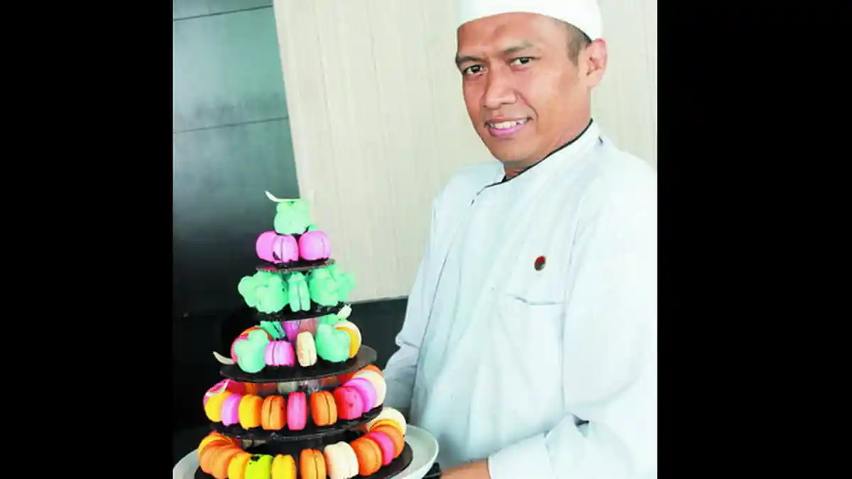 Cake Impor Macaroon Berbahan Dasar Umbi yang Lokal, Bikin Penasaran Rasanya. . .