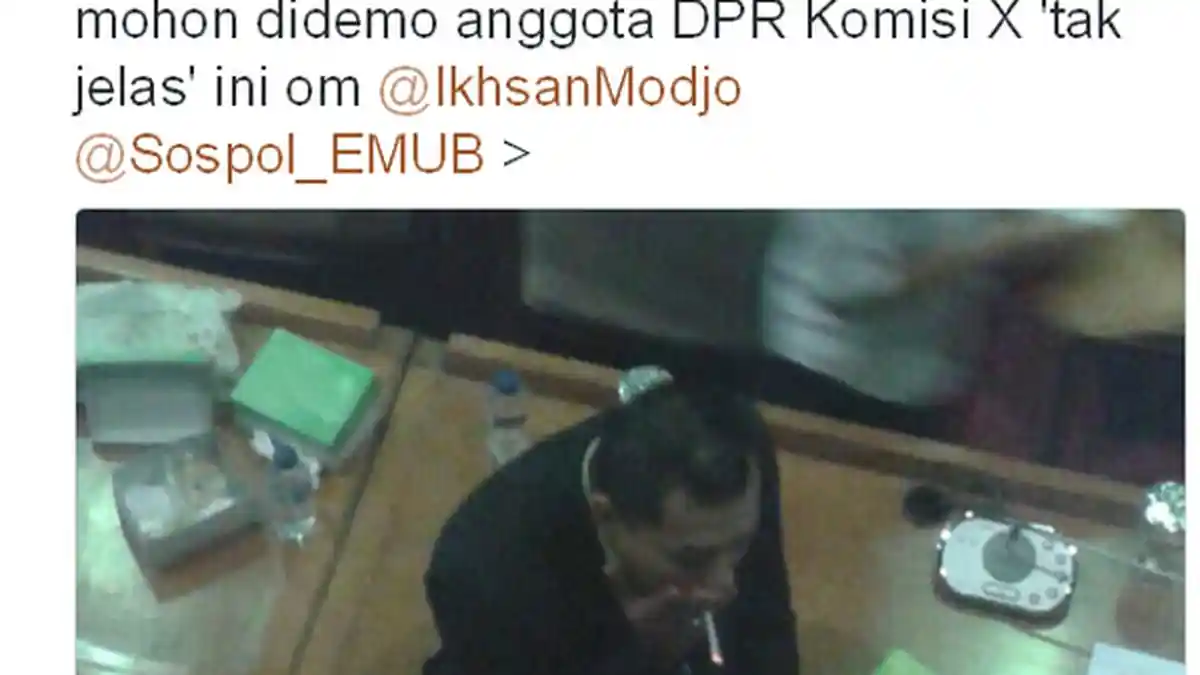 Merokok di Ruang Sidang, Anang Hermansyah Langgar Kode Etik