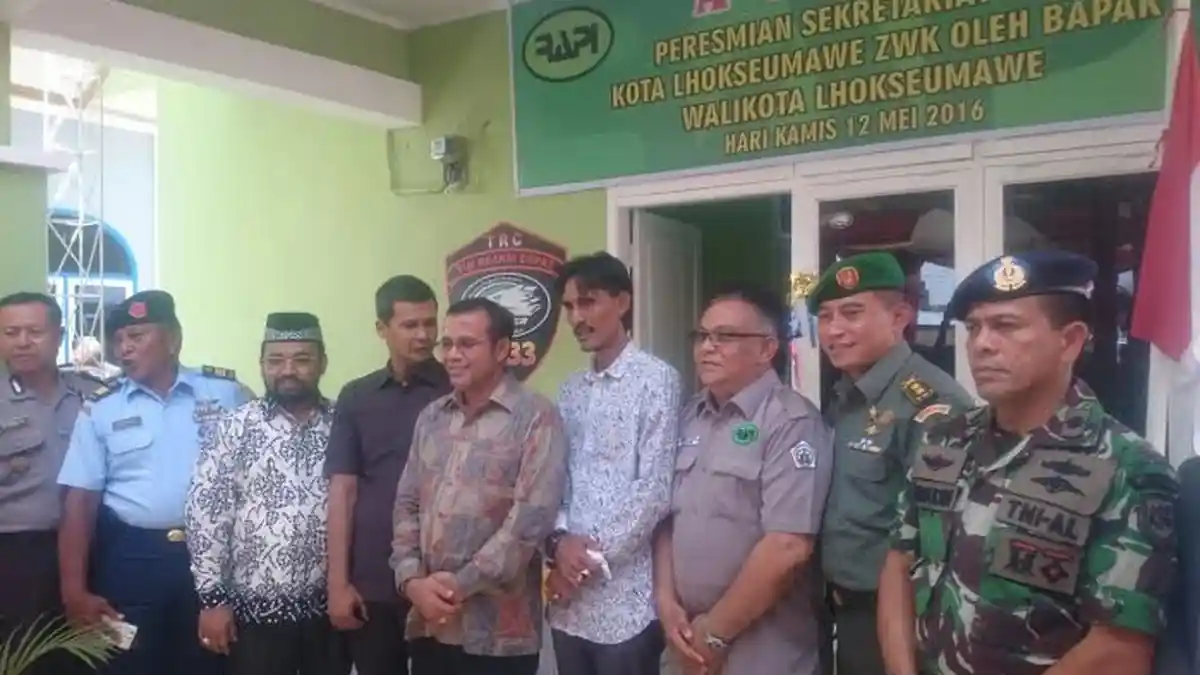 Wali Kota Lhokseumawe Resmikan Sekretariat RAPI