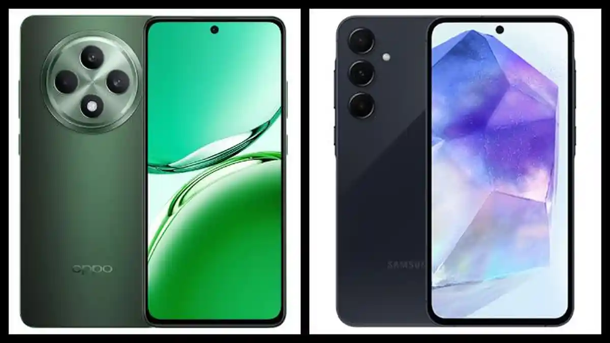 Harga HP Oppo Reno12 F 5G vs Samsung Galaxy A55 5G: Proteksi All-Round Armor vs Samsung Knox Vault