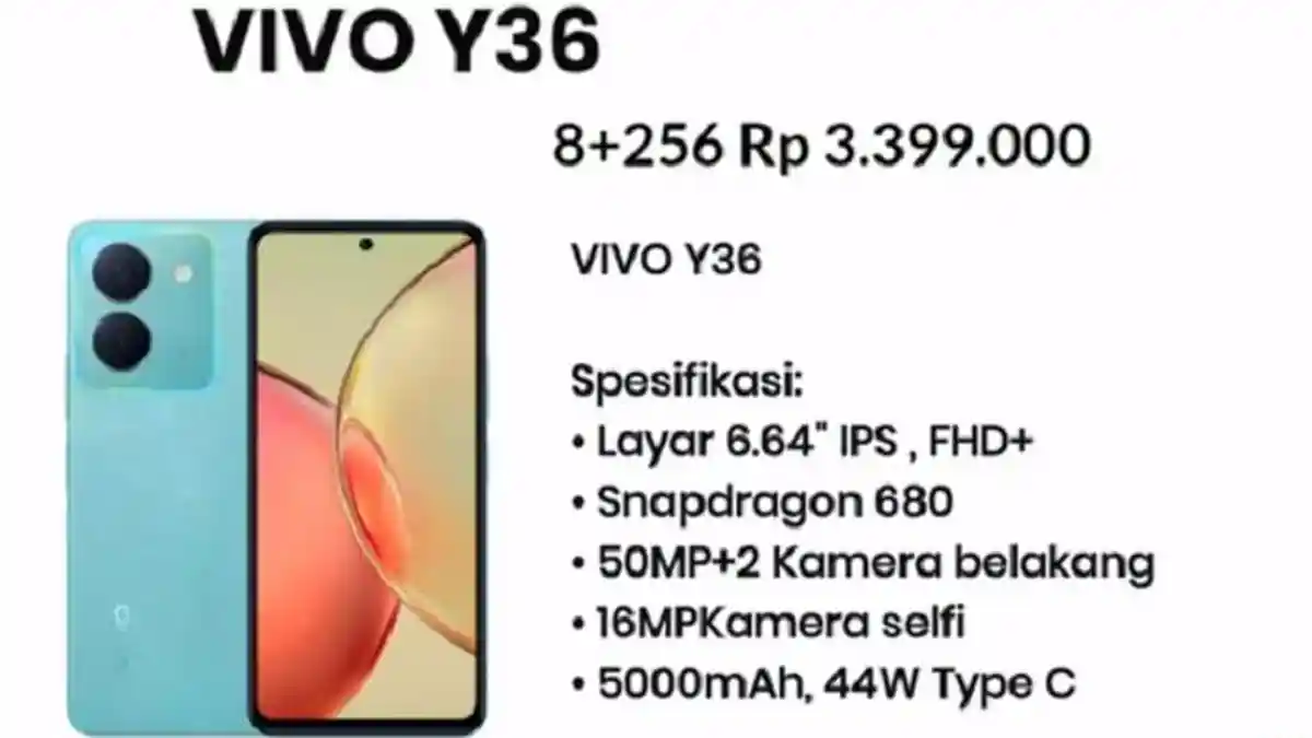 Update Harga HP VIVO Seri Y Terbaru Juni 2023, Dibanderol Mulai Rp1 Jutaan