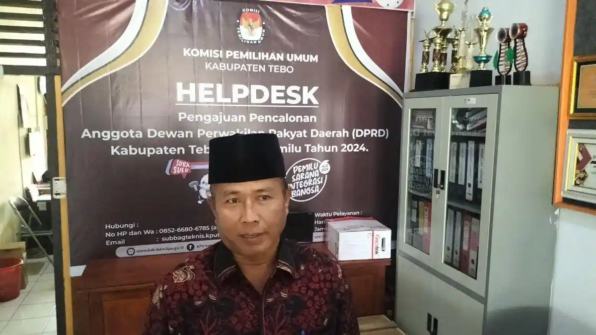 Ketua KPU Tebo Sebut Masih Dua Parpol yang Daftarkan Bacaleg