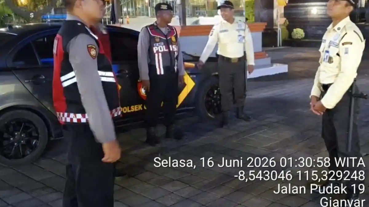 Jelang Hari Raya Galungan, Polsek Gianyar Bali Intensif Patroli Dini Hari Cegah C3 dan Balapan Liar