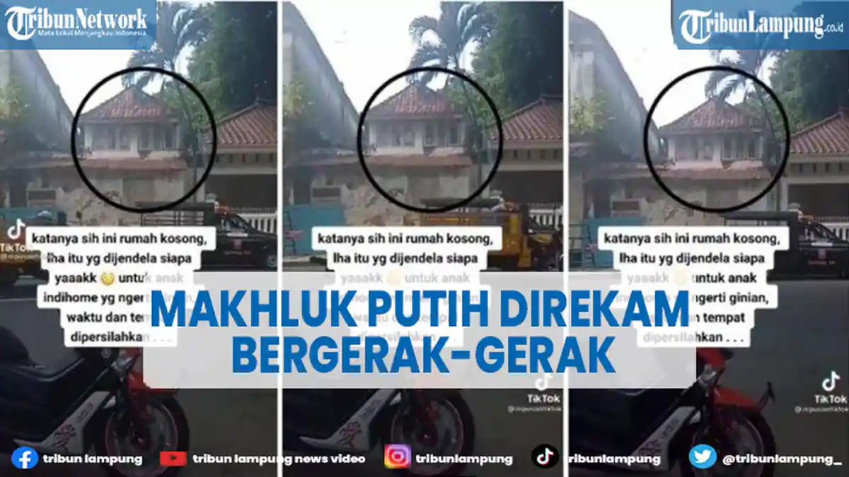 Sosok Makhluk Putih Direkam Bergerak-gerak di Jendela Rumah Tua