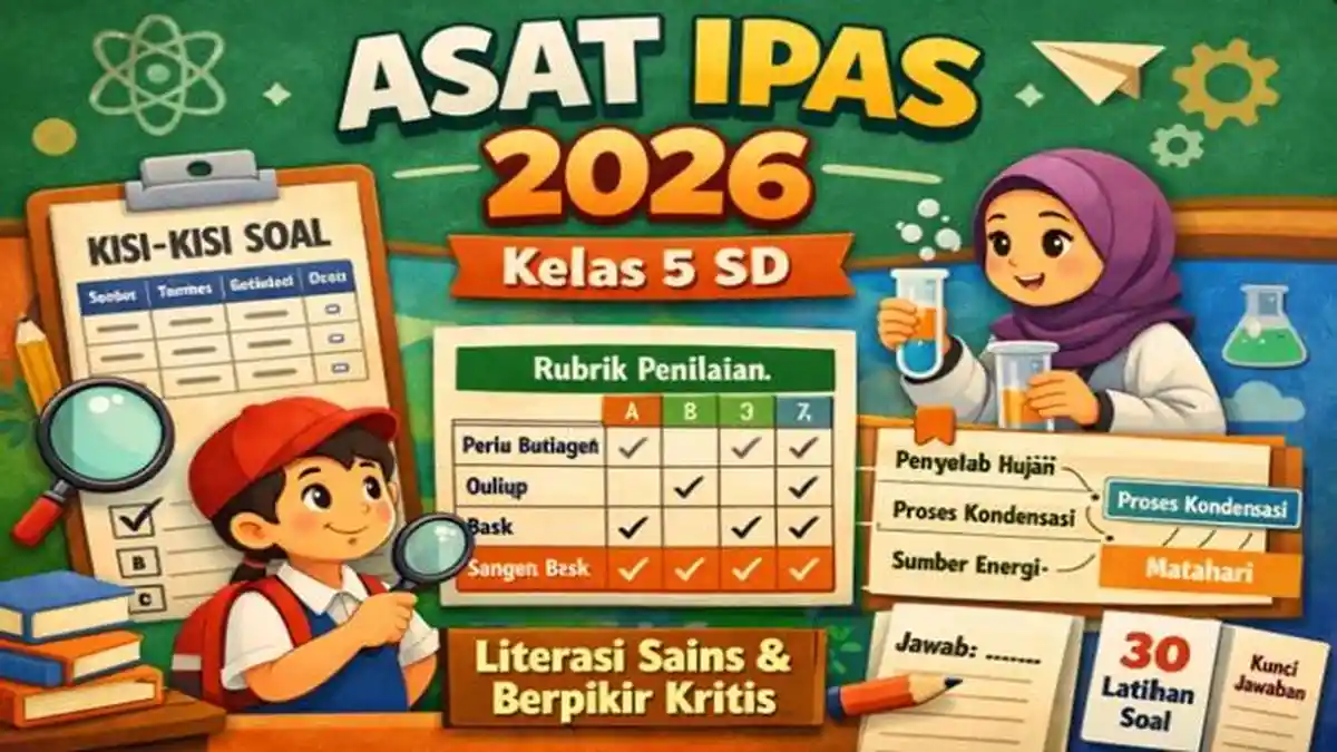 Kumpulan Soal ASAT IPAS Kelas 5 SD Format AKM 2026: Lengkap dengan Stimulus Gambar dan Kunci Jawaban