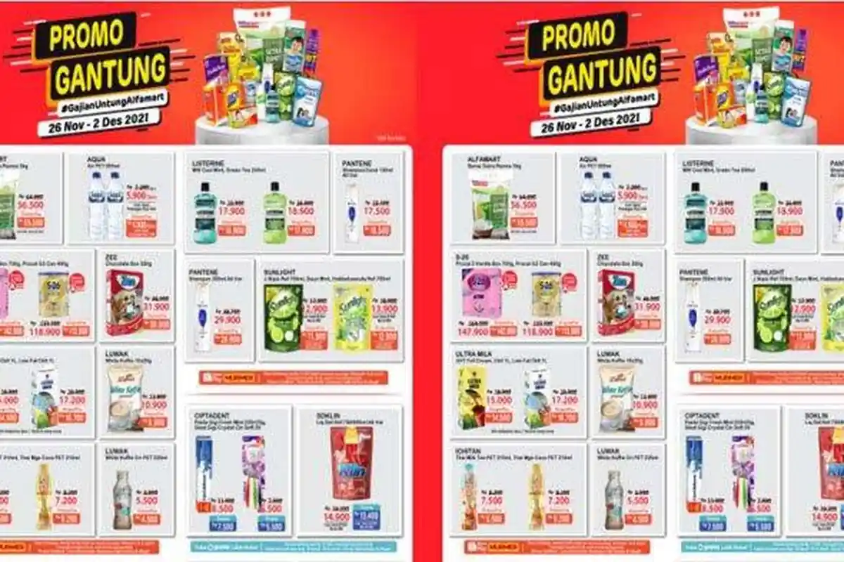 PROMO ALFAMART Terbaru Hari Ini 1 Desember 2021, Promo Serbu & Gajian Untung Beras Popok Bayi Hemat