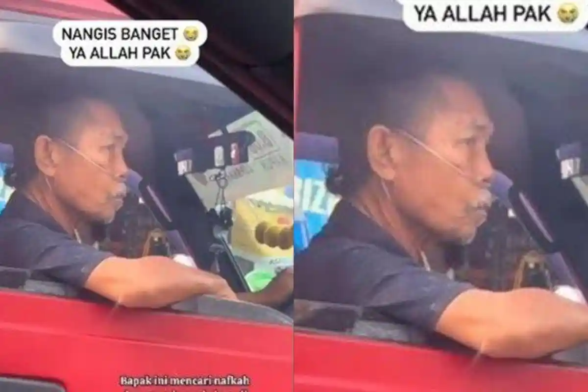 ‘Saya Capek’, Pilu Pak Sa’at Tetap Cari Penumpang Meski Sakit Jantung, sampai Pakai Selang Oksigen