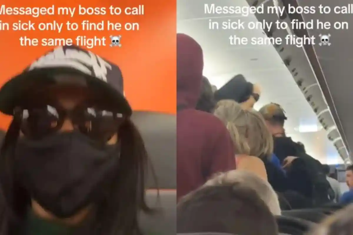 Apes! Pamit Sakit Demi Liburan, Wanita Ini Kaget Malah Ketemu Bos di Pesawat, Otomatis Panik