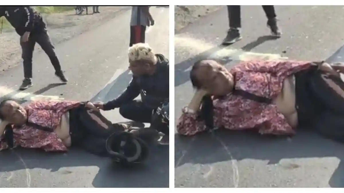Kecelakaan Hari Ini di Sleman: Alami Tabrakan dengan Motor, Korban Selonjoran Santuy di Jalan