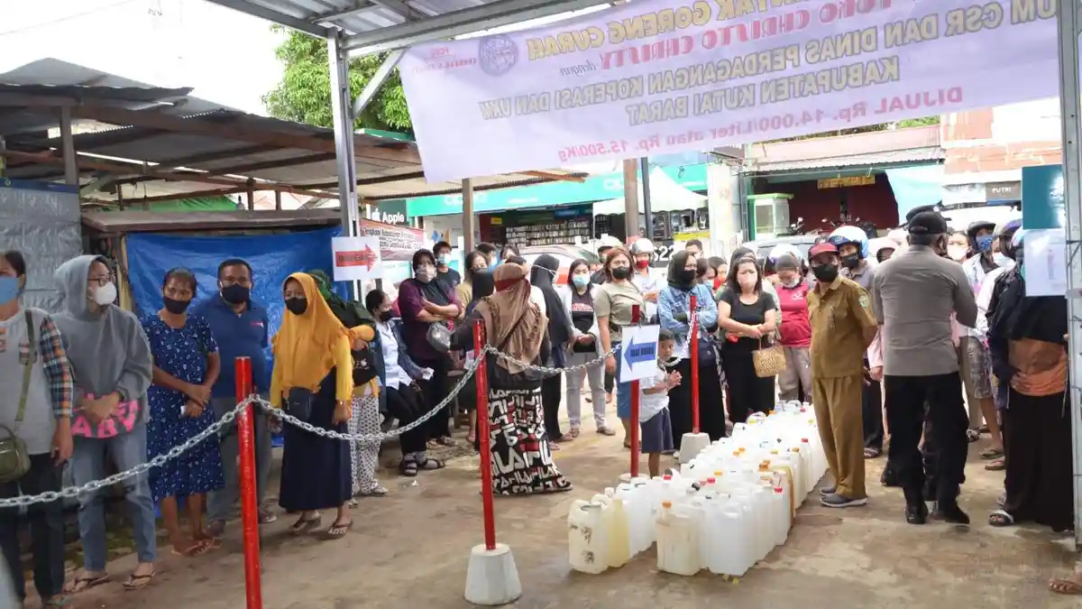 Stok Minyak Goreng Curah di Kubar Berlimpah, tapi Warga Inginkan Kemasan Premium di Pasar Turun
