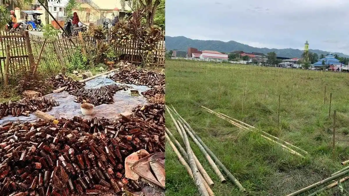 3.000 Lampu Botol Disiapkan Pemuda Liluwo Gorontalo untuk Tradisi Tumbilotohe