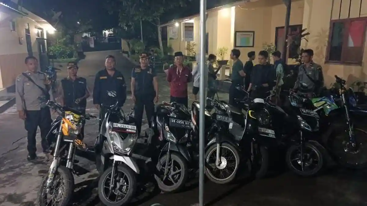 Polisi Amankan 7 Motor saat Bubarkan Balap Liar di Janapria