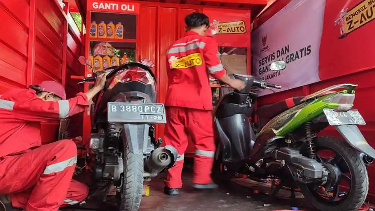 Tak Cuma Dapat THR Ojol 2025, Driver di Surabaya Juga Bisa Servis Motor Gratis, Ini Lokasinya