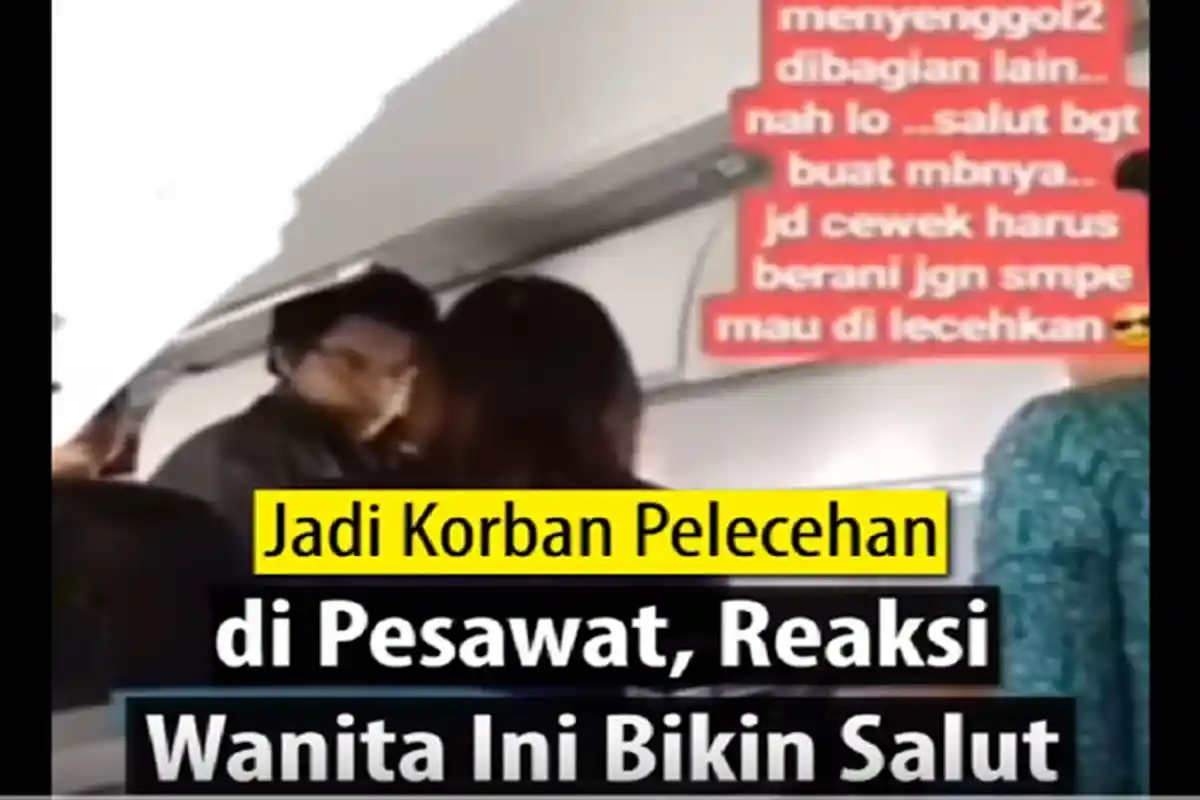 Setelah Dirumah sakit dan di KRL,Beredar Video Pelecehan S*k*al di Pesawat