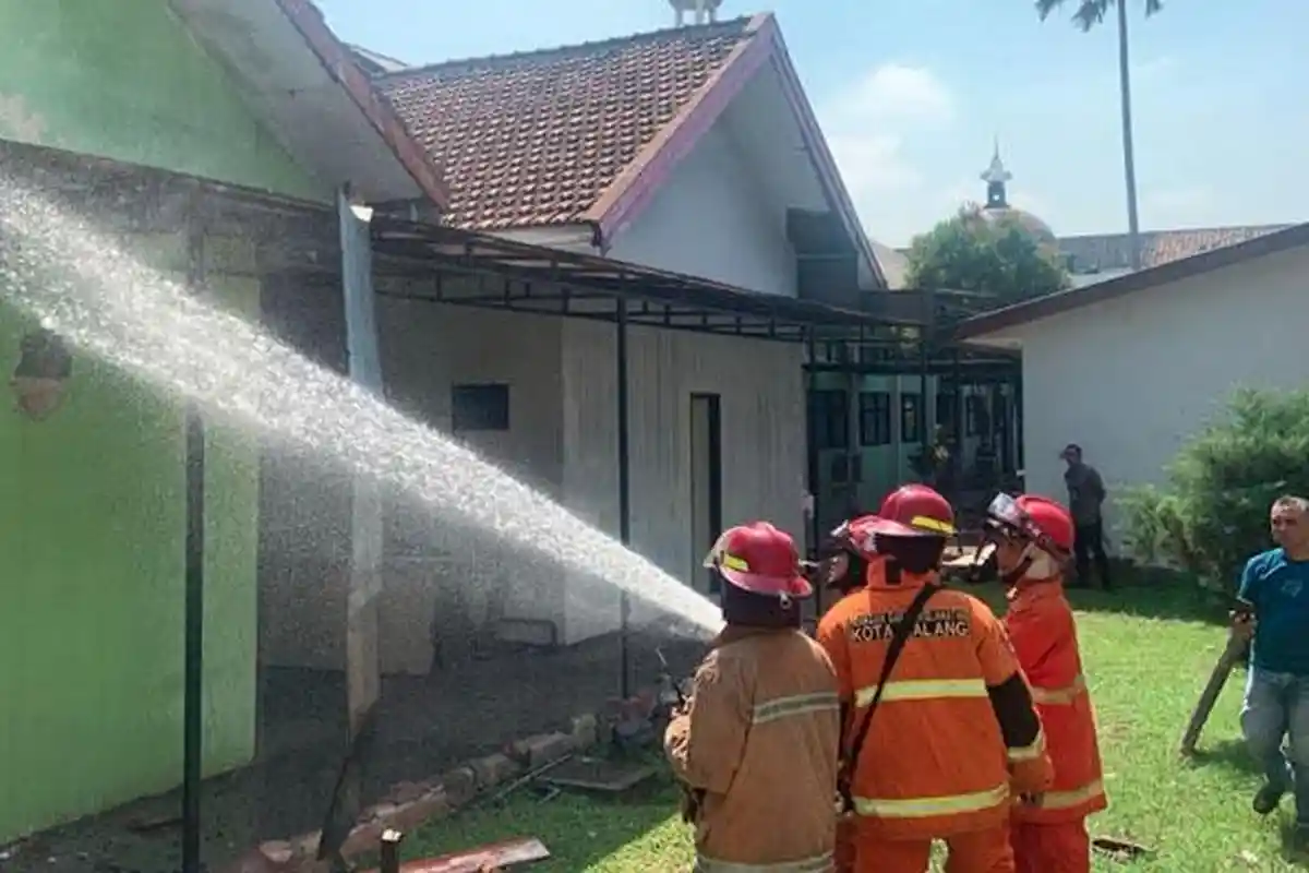 Kebakaran eks Kantor Dinsos Kota Malang, Jadi Tempat Penyimpanan  Arsip dan Dokumen