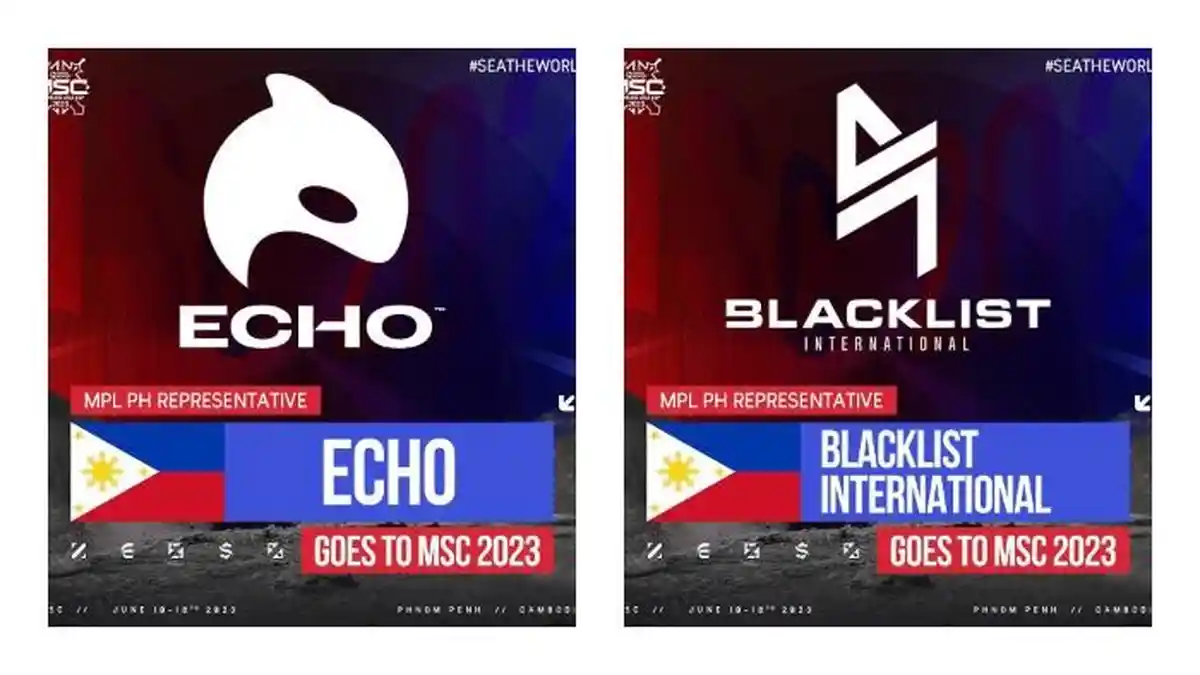 MPL PH S11 Berakhir, ECHO & Blacklist Pastikan Tampil di Turnamen Mobile Legends MSC 2023
