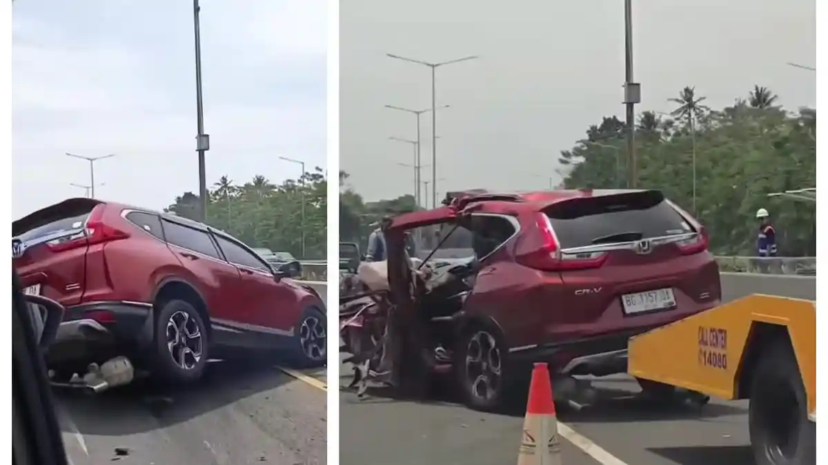 Kecelakaan Fatal Honda CR-V di Tol Pondok Aren, Roda Depan Terlepas