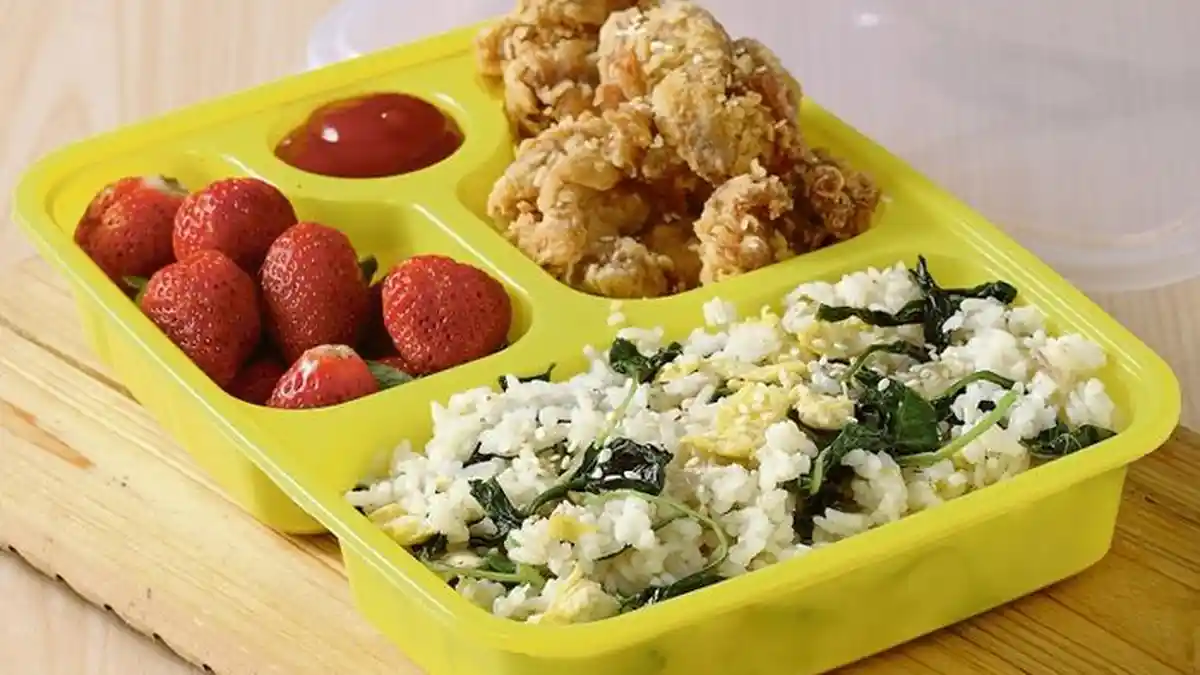Menu Buka Puasa Chicken Karage Bento dan Cara Buat Chicken Karage Bento