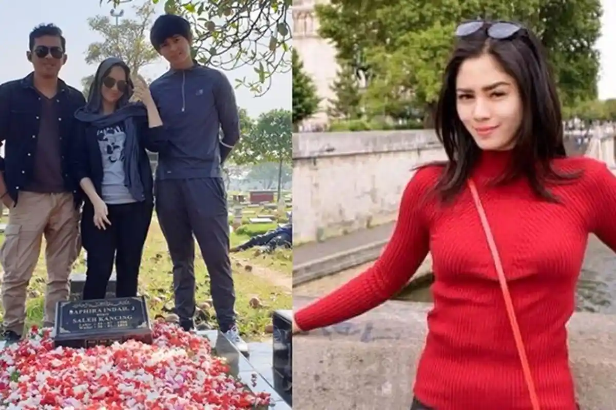 Angelica Simperler Ziarah ke Makam Saphira Indah, Tulis Doa Tulus untuk Mantan Istri Suaminya
