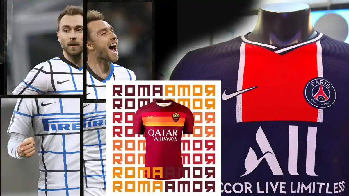 UPDATE Jersey Musim 2020 -2021 Manchester City, PSG, AS Roma dan Jersey Tandang Inter Milan