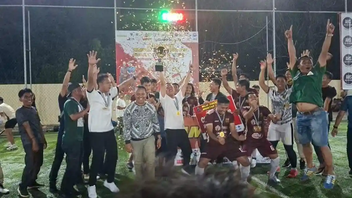 Tumbangkan Juara Bertahan, Bhayangkara FC Polres Kotabaru Raih Gelar Juara Munthe Cup Season IV