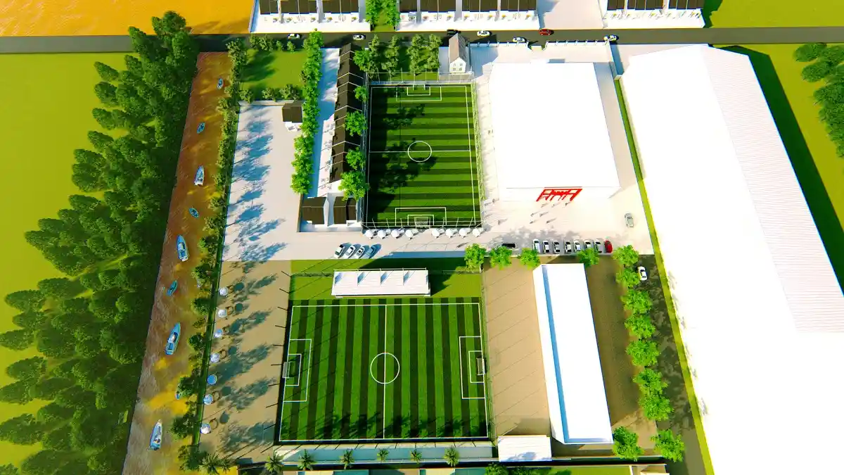 Dispora Kalsel Dukung Rencana Pembangunan Lapangan Bertaraf Standard FIFA