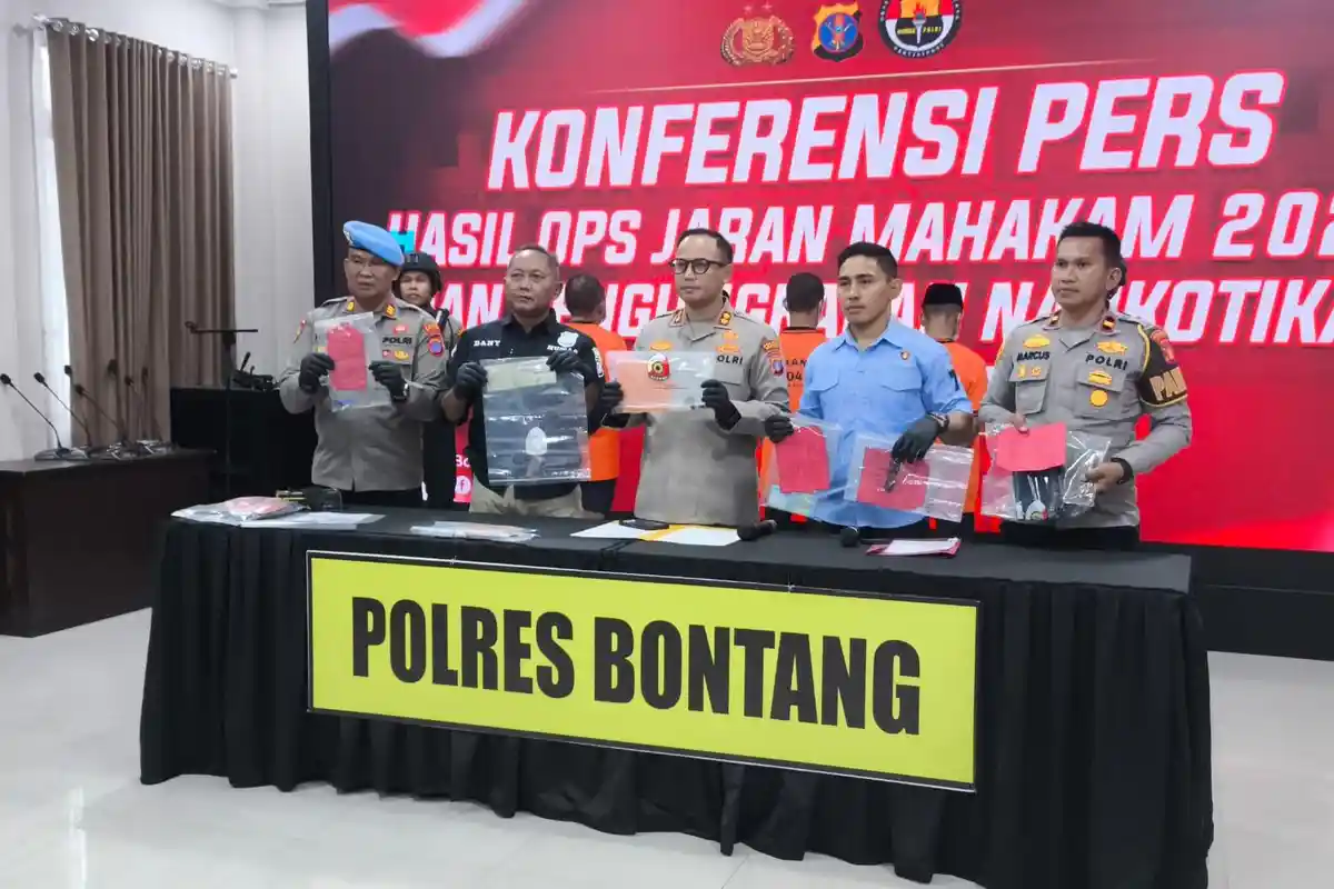 4 Tersangka Curanmor dan Penggelapan Ditangkap dalam Operasi Jaran Mahakam 2025 Bontang