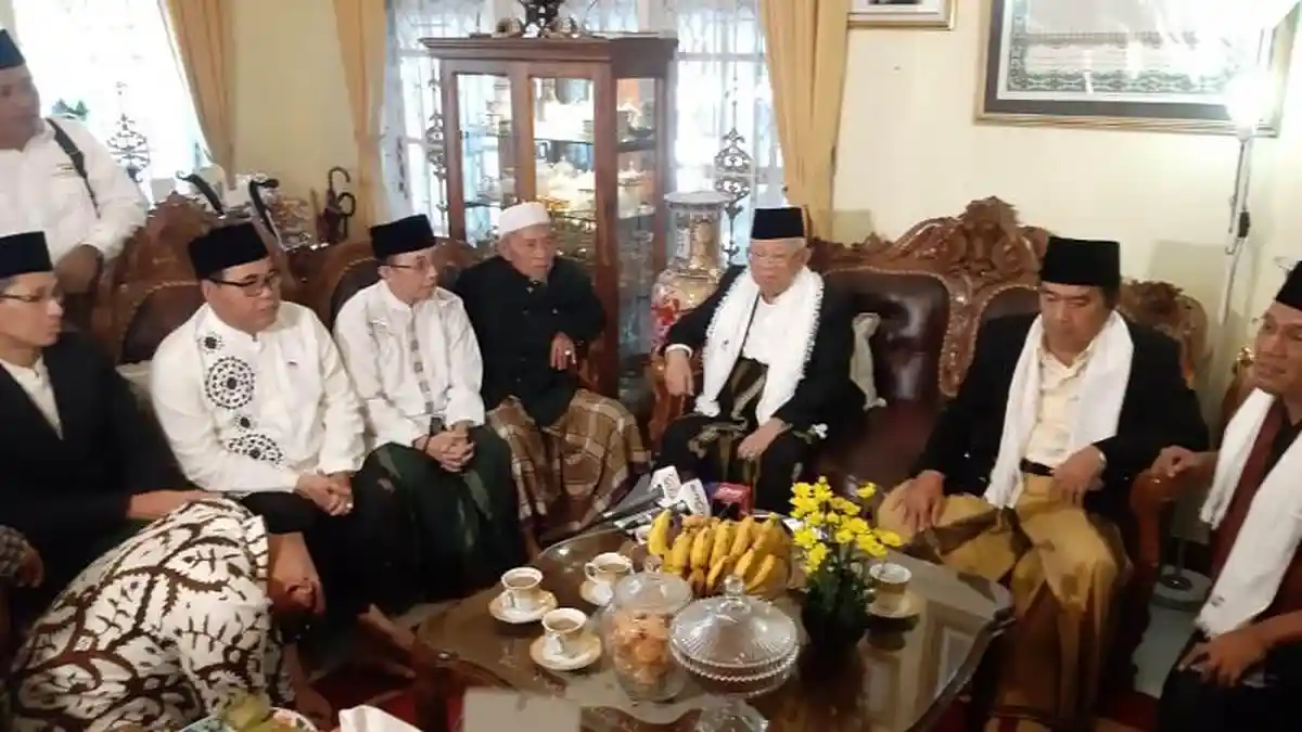 Berlangsung Hangat, Ma'ruf Bahasa Soal Agama Hingga Pemilu 2019 Bareng Ulama Sukabumi