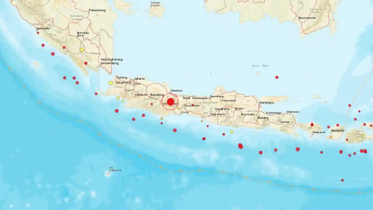 Baru Saja Terjadi Gempa Bumi di Wilayah Jawa Sabtu Sore 29 Nov 202: Ini nfo Lengkap BMKG