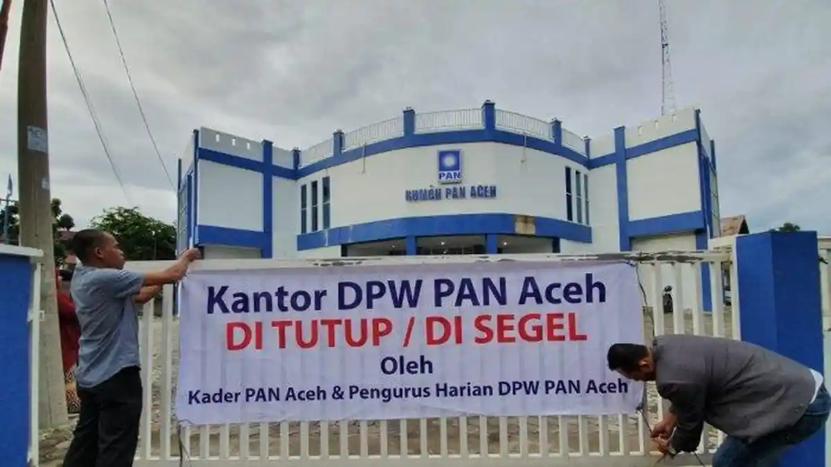 Kantor DPW PAN Aceh Disegel Pengurus dan Kader, Wakil Ketua Asrul Abbas Beberkan Alasannya