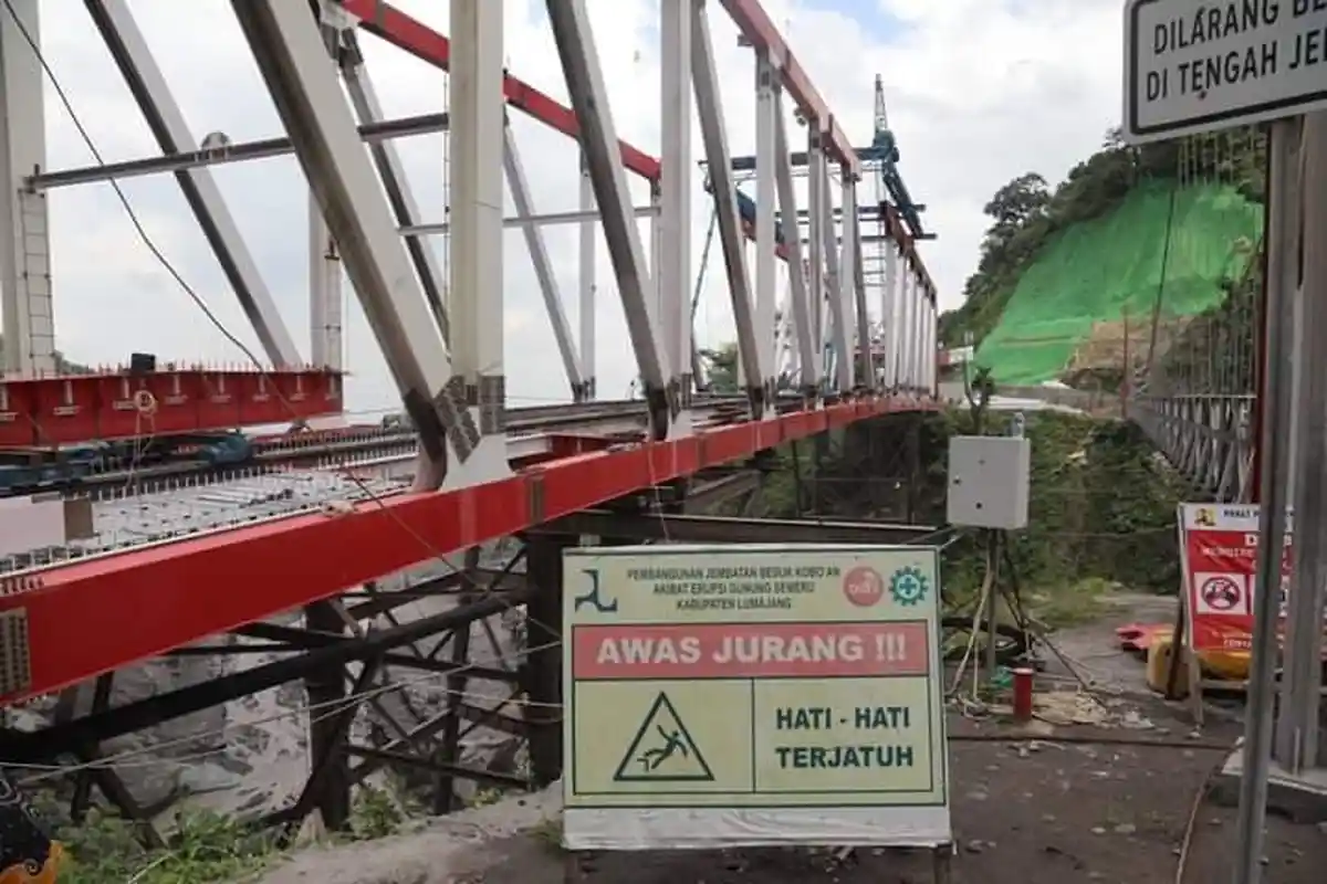 Bupati Lumajang Target Jembatan Gladak Perak Difungsikan Maret 2023
