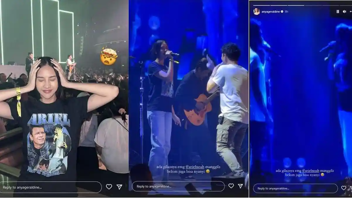 Anya Geraldine dan Ariel NOAH Saling Tatap saat Duet di Atas Panggung