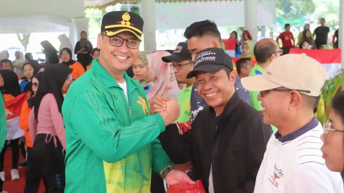 Kapolres Langkat Hadiri Olahraga Bersama Peringatan Hari Koperasi Nasional Ke-77