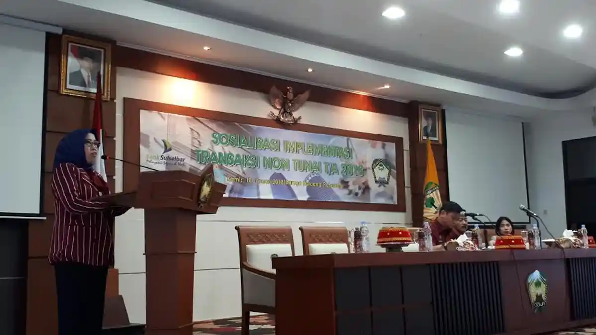 Pejabat Pemkab Gowa Ikuti Sosialisasi Implementasi Transaksi Non Tunai, Ini Tujuannya