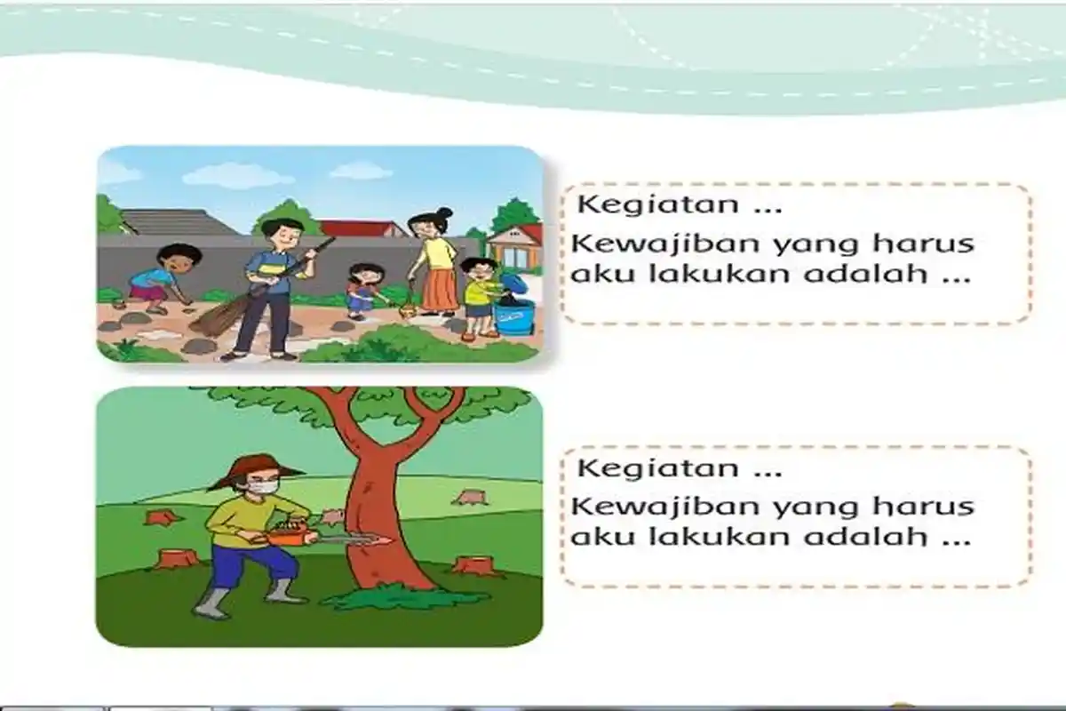Kegiatan dan Kewajiban yang Harus Dilakukan, Kunci Jawaban Kelas 3 Tema 6 Halaman 134 dan 135