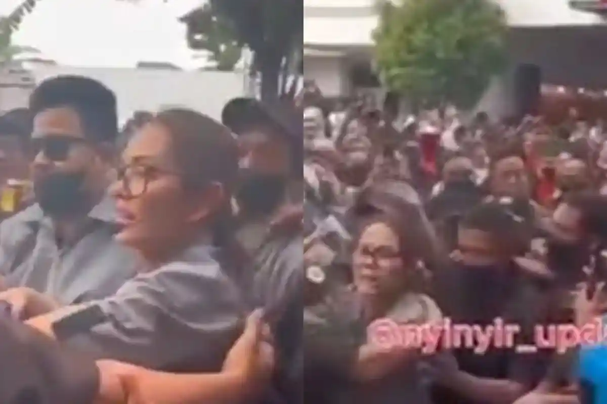 HEBOH Bunda Corla Mau Nangis Dikepung Warga Saat Hingga Kesulitan Berjalan, Ekspresi Disorot