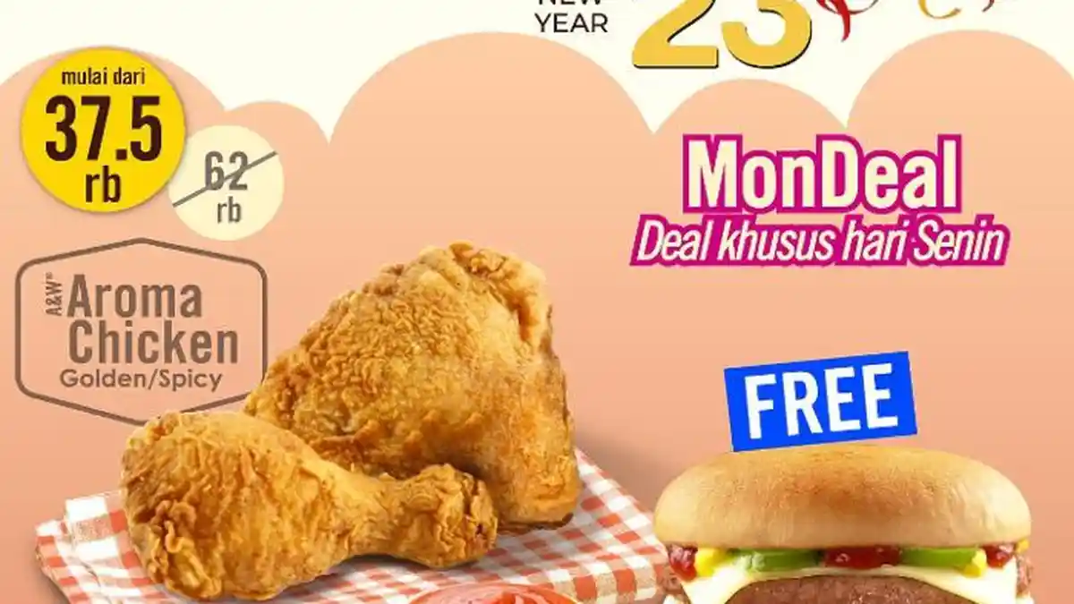Promo Makanan Senin, A&W Diskon 50 Persen, Mc Donald Beli 1 Gratis 1