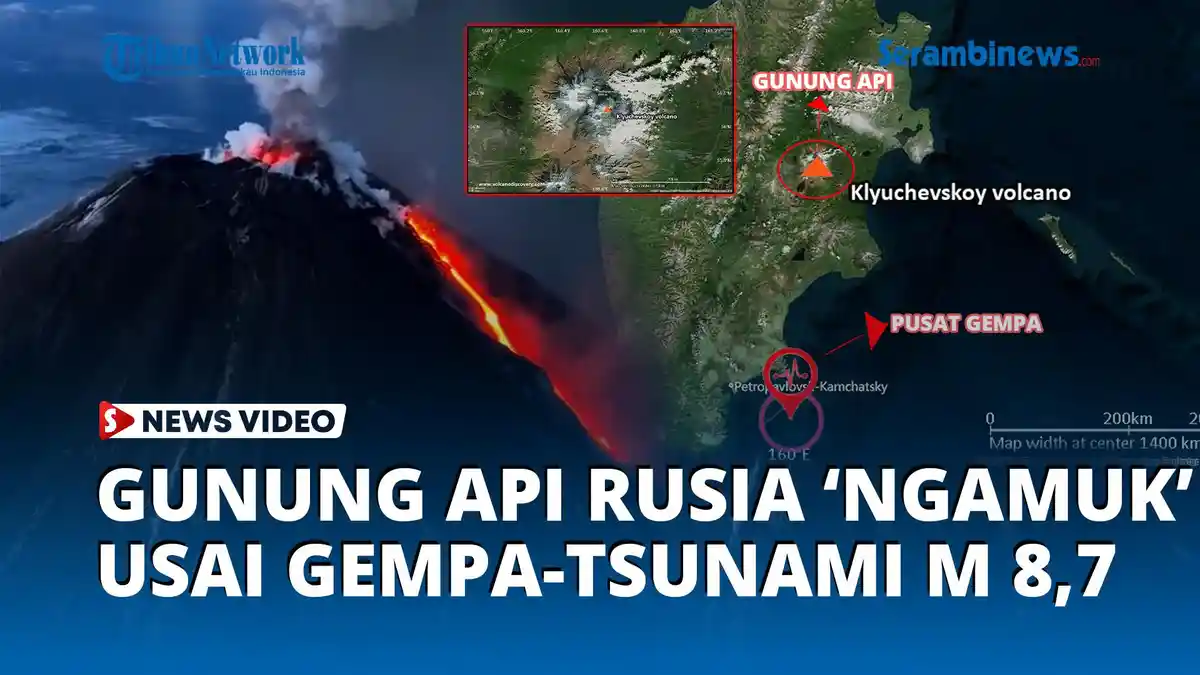 VIDEO - Gunung Api Raksasa Rusia 'Ngamuk' Usai Gempa & Tsunami Melanda ...