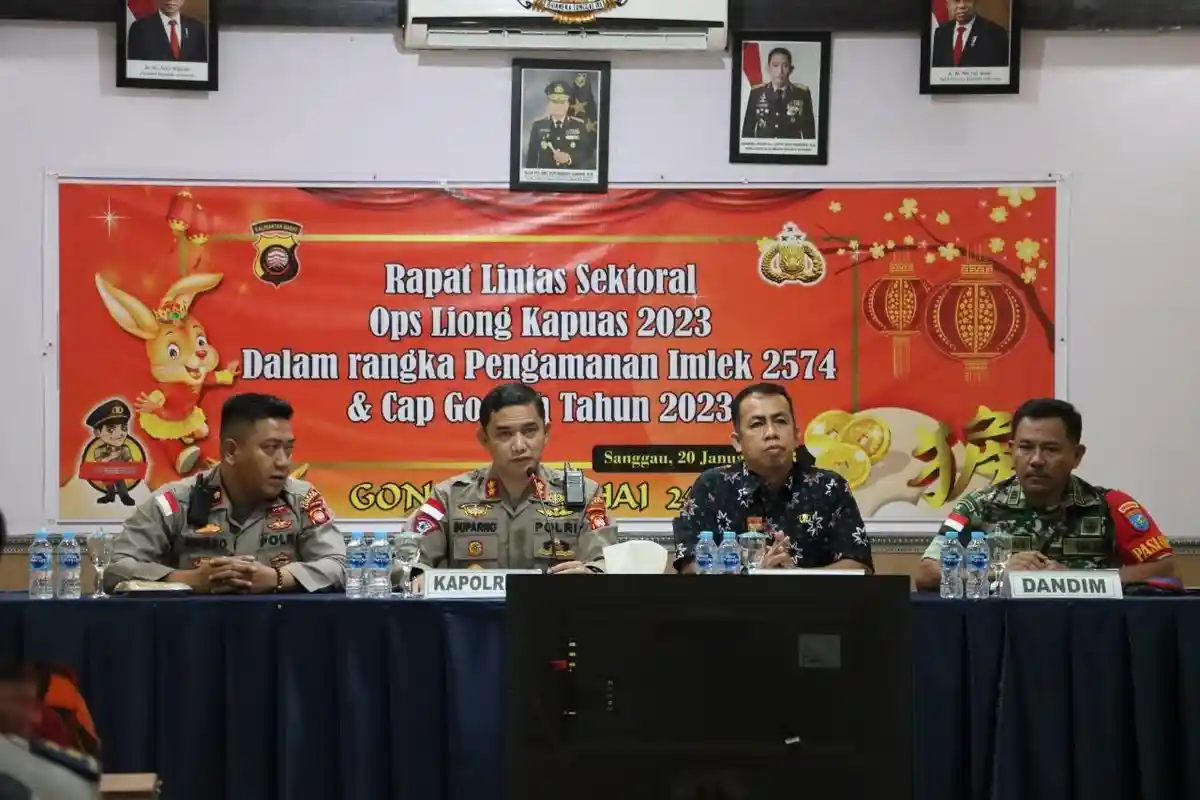 Polres Sanggau Gelar Rakor Lintas Sektoral Ops Liong Kapuas untuk Pengamanan Imlek dan Cap Go Meh