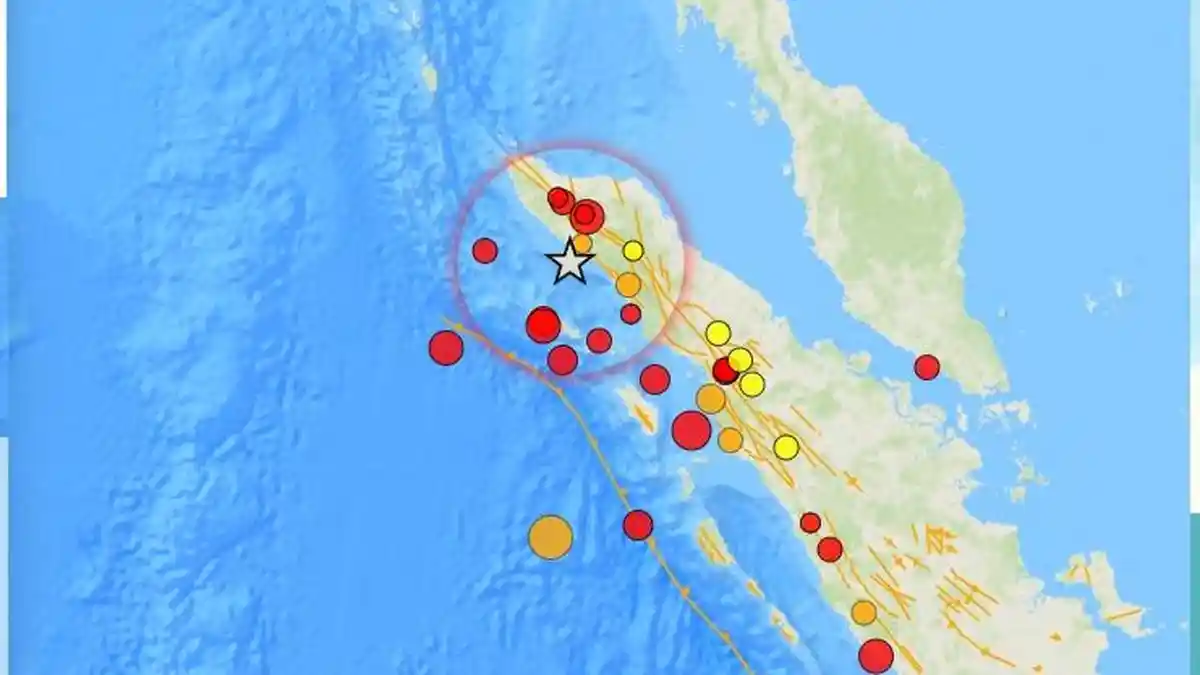 Gempa Bumi Terkini SR 3.7 Menguncang Wilayah Kepulauan Sumatra, Indonesia BMKG: Kedalaman 10Km