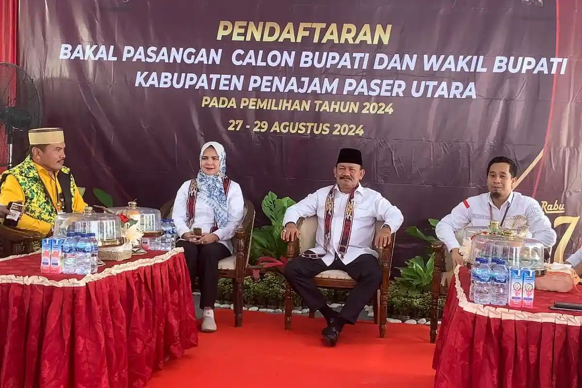 Andi Harahap-Dayang Dona Daftar ke KPU PPU, Yakin Raih Suara Masyarakat Melalui Program 2018 Lalu