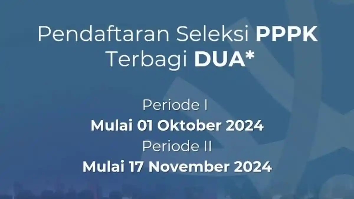 Jadwal Pendaftaran PPPK 2024, Terbagi 2 Periode, Simak Cara Daftarnya di SSCASN