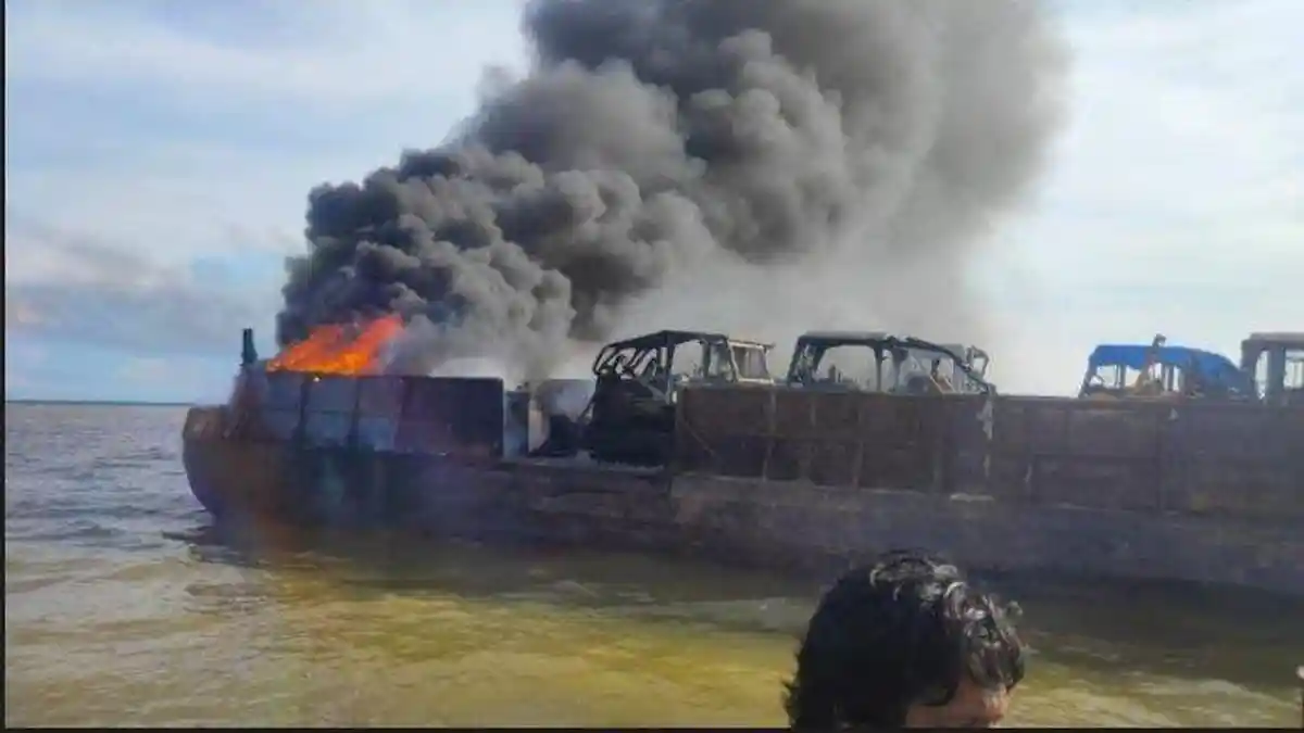 Nahkoda Kapal Tug Boat Makmur yang Terbakar di Perairan Tanjabtim Jadi Tersangka