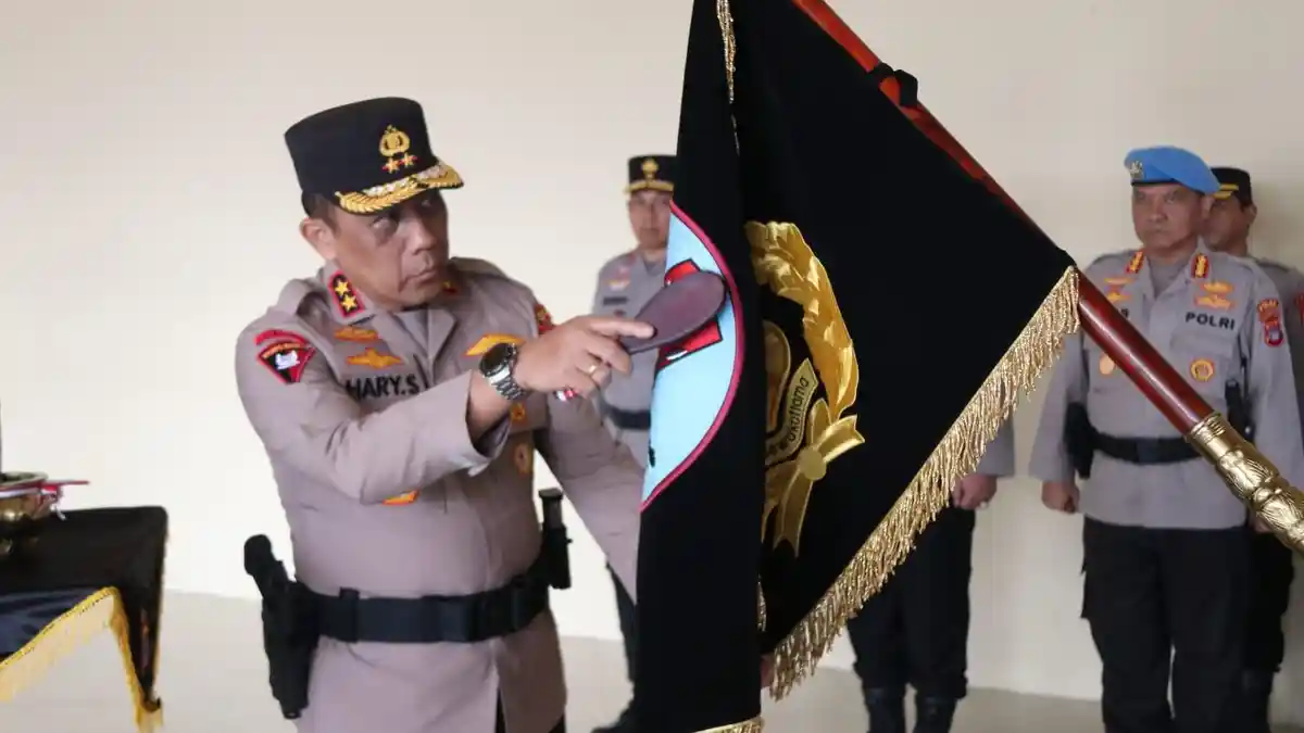Khidmat dan Sakral, Gelaran Upacara Pencucian Pataka Polda Kaltara Jelang Hari Bhayangkara