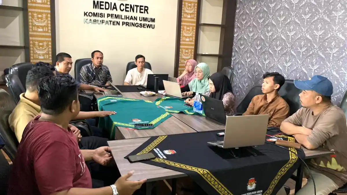 KPU dan Bawaslu Koordinasikan Persiapan Coklit Pilkada Pringsewu
