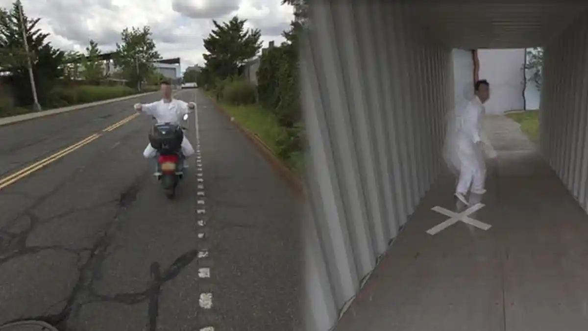 VIRAL Pengguna Google Maps Kaget, Temukan Aksi Akrobat Pria Naik Motor dan Tersungkur, Ini Sosoknya