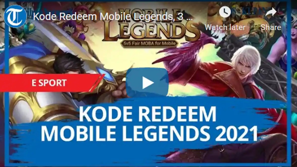 Kode Redeem ML Hari Ini Senin 5 April 2021, Klaim Kode Redeem Mobile Legends Terbaru & Terlengkap