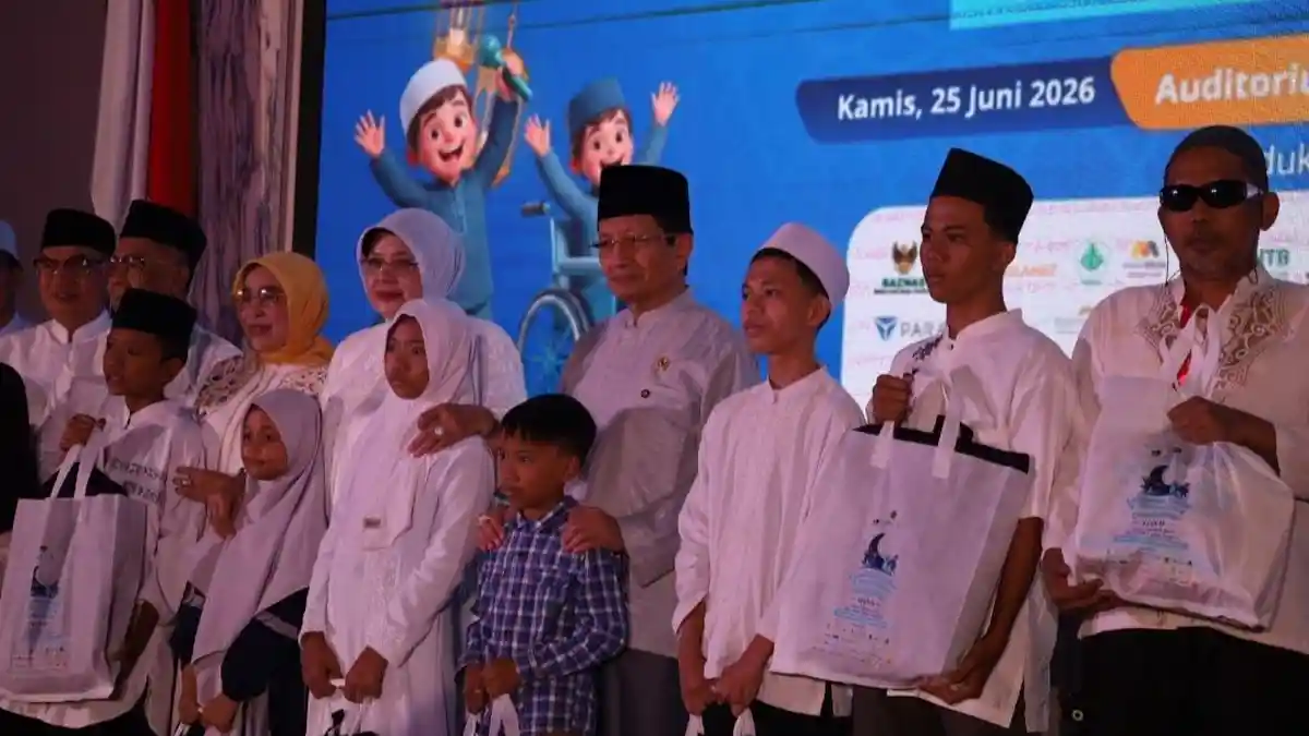 Wakaf Salman dan Kementerian Agama Bersinergi dalam Gerakan Nasional Lebaran Yatim - Tribunjabar.id