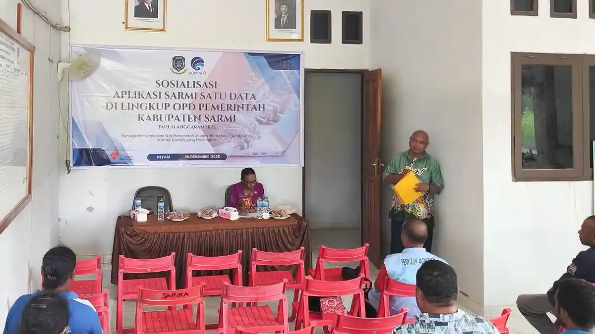 Mengakhiri Era Bekerja dengan Asumsi, Pemkab Sarmi Menerapkan Aplikasi Satu Data