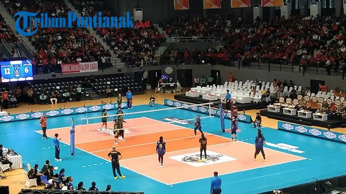 Final Kapolri Cup 2024 Berlangsung Sengit, Tim Voli Putri Kalbar Lumat Tim Voli Putri Jatim
